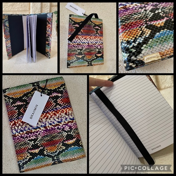 RARE♥️EMBER VERACRUZ PRISCILLA Satchel by BRAHMIN with matching JOURNAL+⭐️CHARM! - Picture 10 of 14